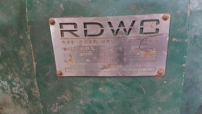 Used Hydril Sentry 7 1/16" 5M Double Ram BOP