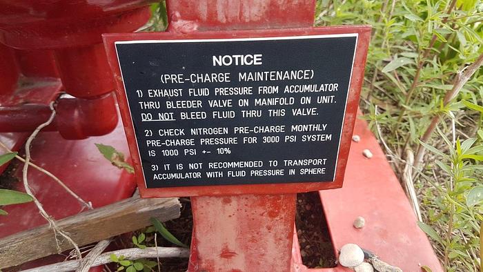 Used Stewart & Stevenson Mfg Hydro Pneumatic Accumulator Sphere