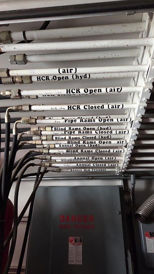 Used Control Technology Inc 5 Station Hydraulic Accumulator