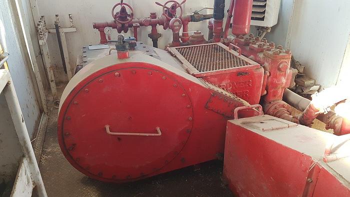 Used Gardner Denver PE-5Y 3x5 Triplex Well Servicing Reversing Mud Pump Package