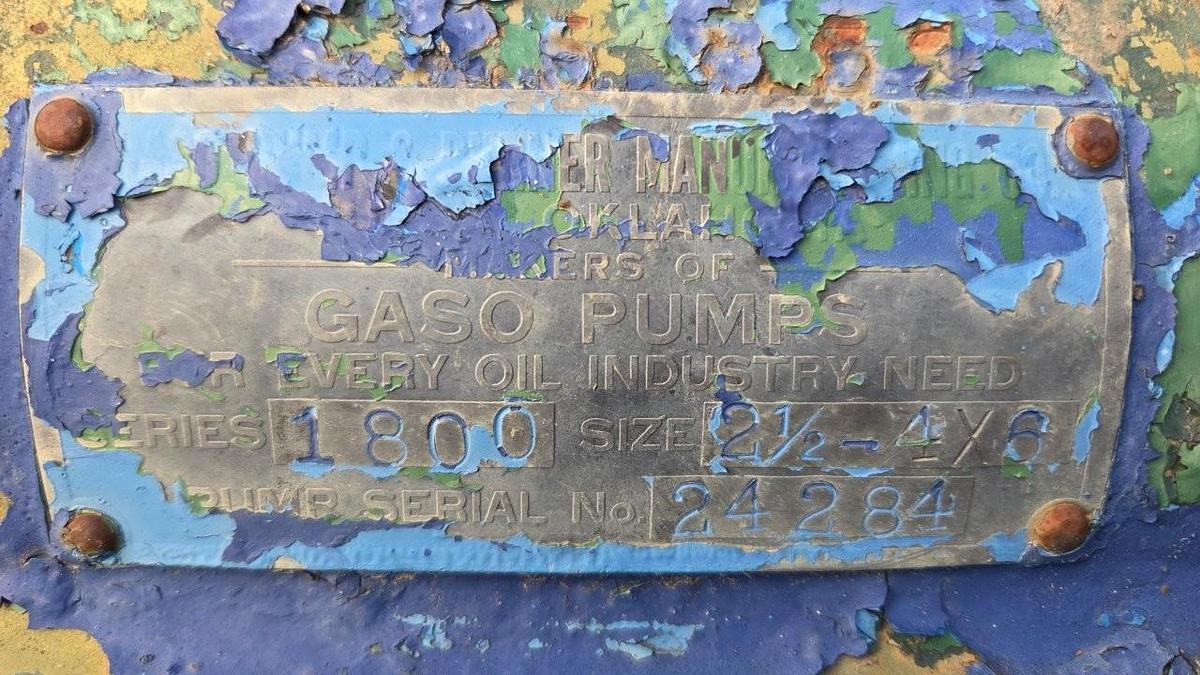 Used Gaso 1849 Duplex Mud Pump