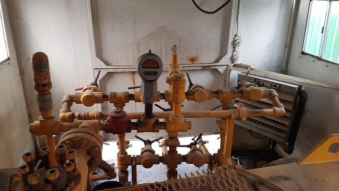 Used Oilwell S-856-10, (Formerly S-824-10) 6x8 Triplex Mud Pump Package