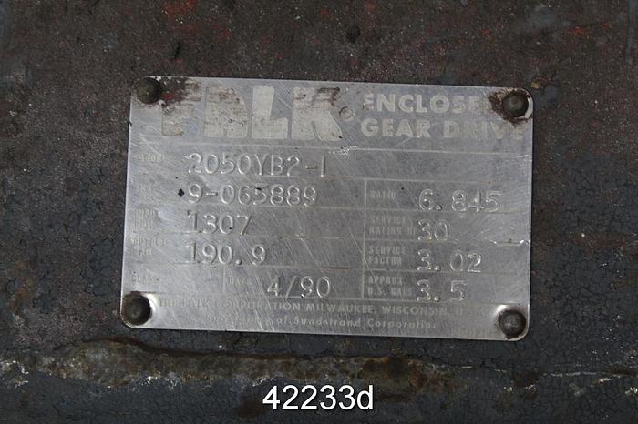 Used Falk 2050YB2-L Gear Box, 6.845/1 Ratio, #42233