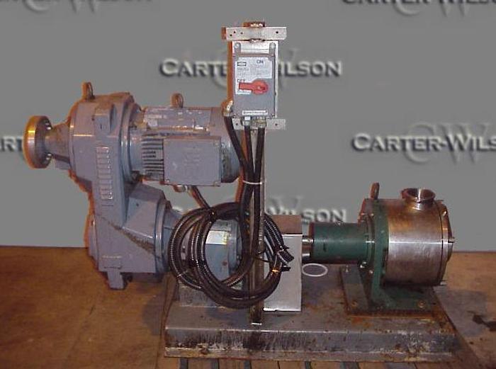 USED SINE POSITIVE DISPLACEMENT PUMP, MODEL SPS 050, STAINLESS STEEL