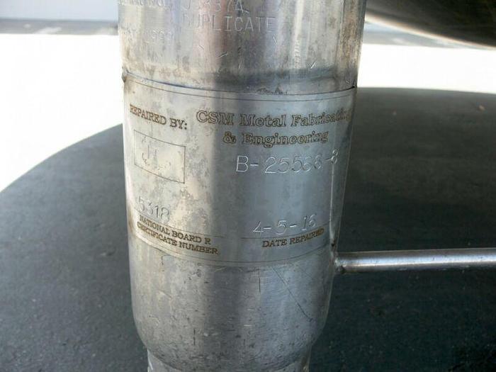 Used DCI 6000 Liter Stainless Steel Jacketed Reactor w/ Top Agitator 40 psi / 125 psi