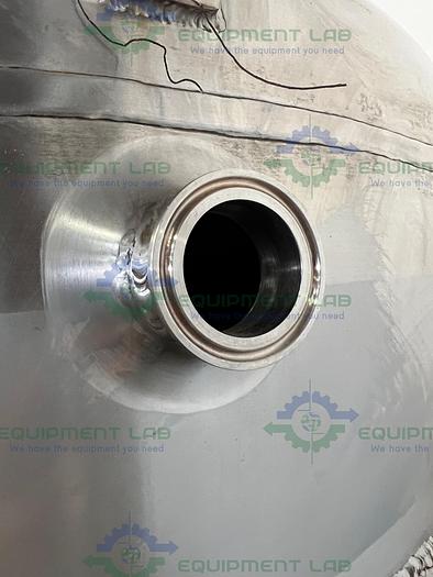 Used Mueller 200 Gallon Stainless Steel Cone Bottom Single Wall Tank w/ Valve