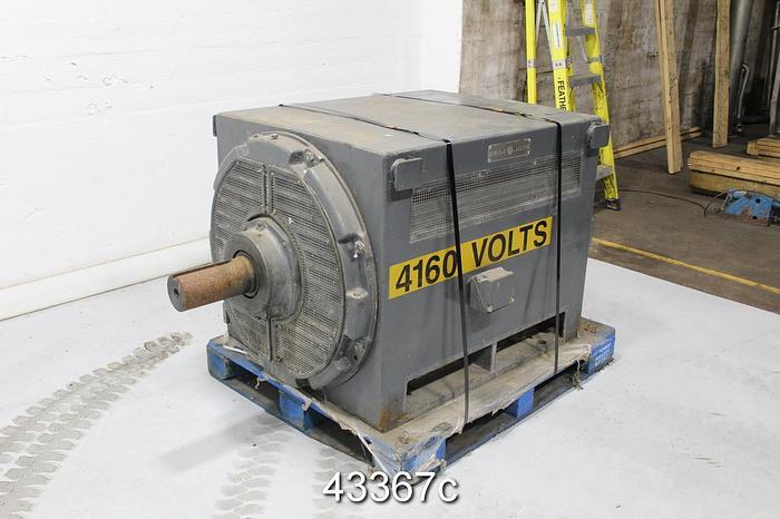 Used General Electric 5K83071360501 A/C Motor, 400Hp, 710Rpm, 4160Volts #43367