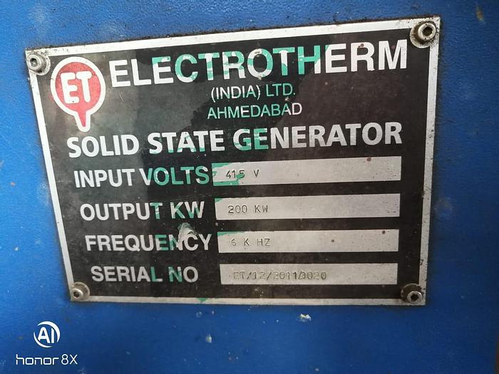 Used Induction Heater Electrotherm