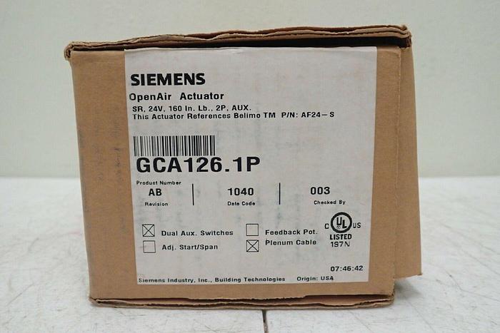 Used Siemens GCA126.1P OpenAir Actuator 24V 804766000126