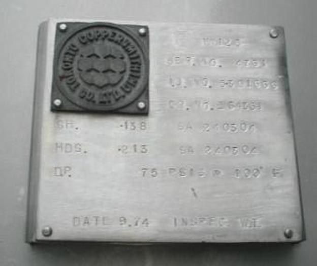 Used Filter, Pressure Leaf, 330 SF, S/st, 75 PSI, Coppersmithing, #S737134