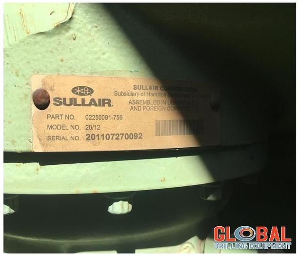 Used Item 0946 : 2011 Sullair 750XHH / 900XH Air Compressor – SOLD