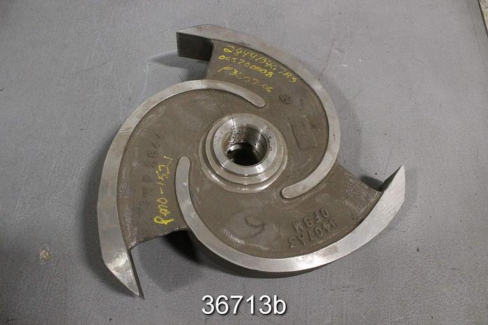 Used Warren 6/5PL15 Impeller, 3-Vane, 14" Diameter, 657H0019 #36713