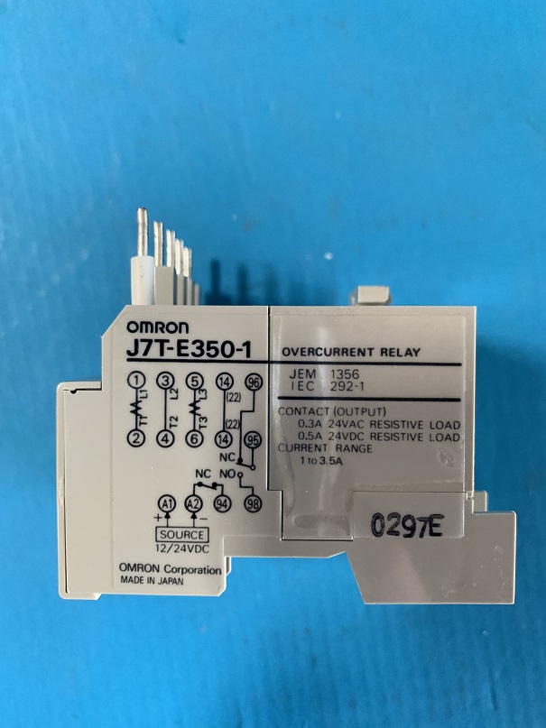 Used Omron Over Current Relay J7T-E350-1