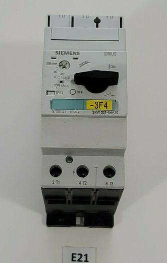 Used *PREOWNED* Siemens 3RV1031-4HA10 Manual Starter 50 Amp 600V + Warranty!