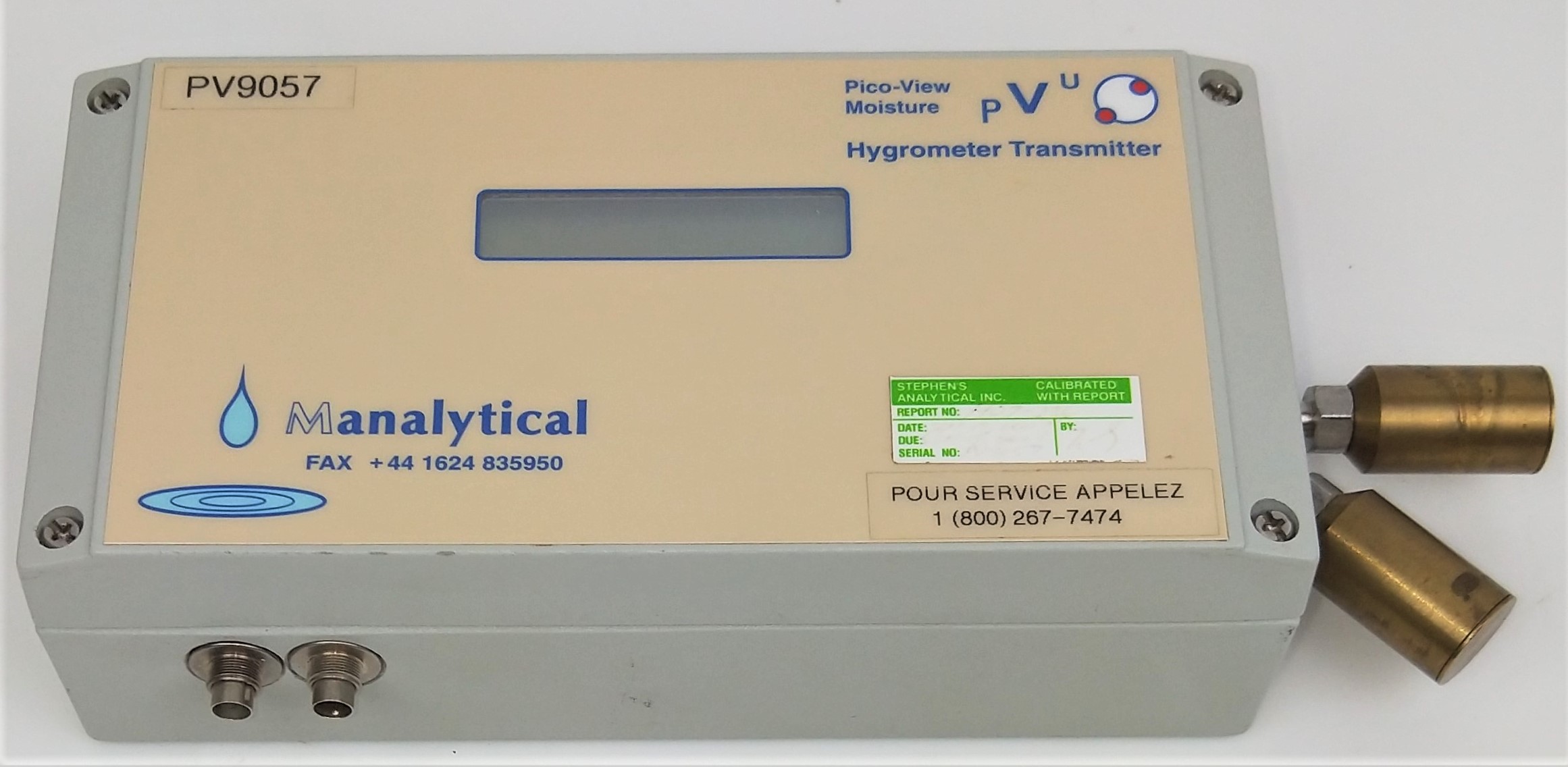 Used Manalytical Pico-View Moisture PV9057 Hygrometer Transmitter