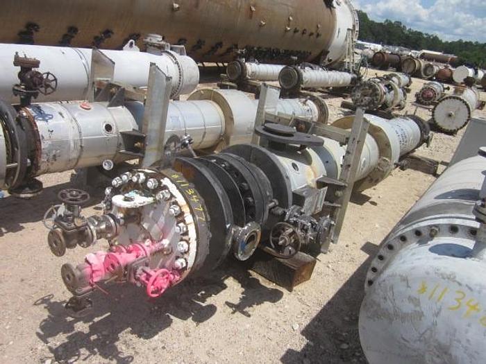 Used Used  Southern Heat Exchanger Corp. approximately 368 sq ft. horizontal 304L stainless steel shell and tube heat exchanger