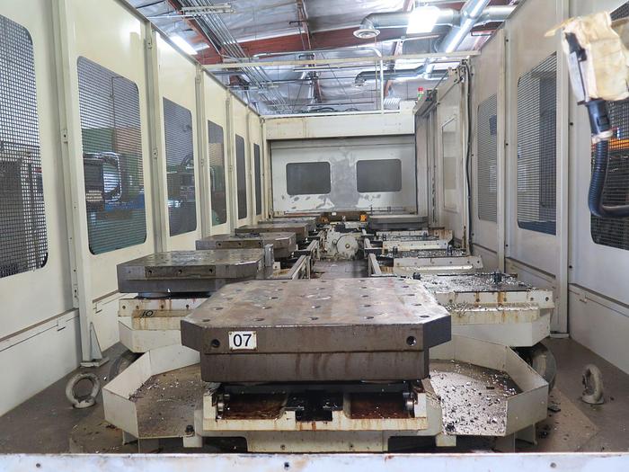 Used 1999 Mori Seiki MH-500 CNC Horizonatal Machining Center 12 Station Pallet Pool