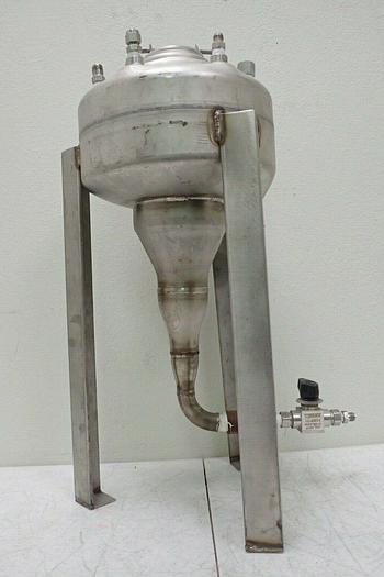 Used Picor 4" x 2" SCH 10S 30-50 PSI 100ºF WP 304/304 LW Conical Pressure Vessel