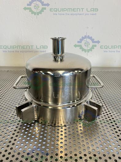Used Pall PHQ59746 Stainless Steel Filter Housing Cap 9.5" OD w/ 1" Sanitary Fitting