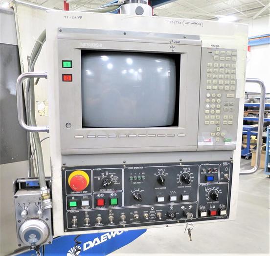 Used 1997 DAEWOO DMV-650 3-AXIS 50 TAPER CNC VERTICAL MACHINING CENTER