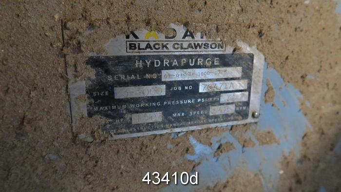 Used Kadant HP33-3000 Hydrapurge, .375" Holes #43410