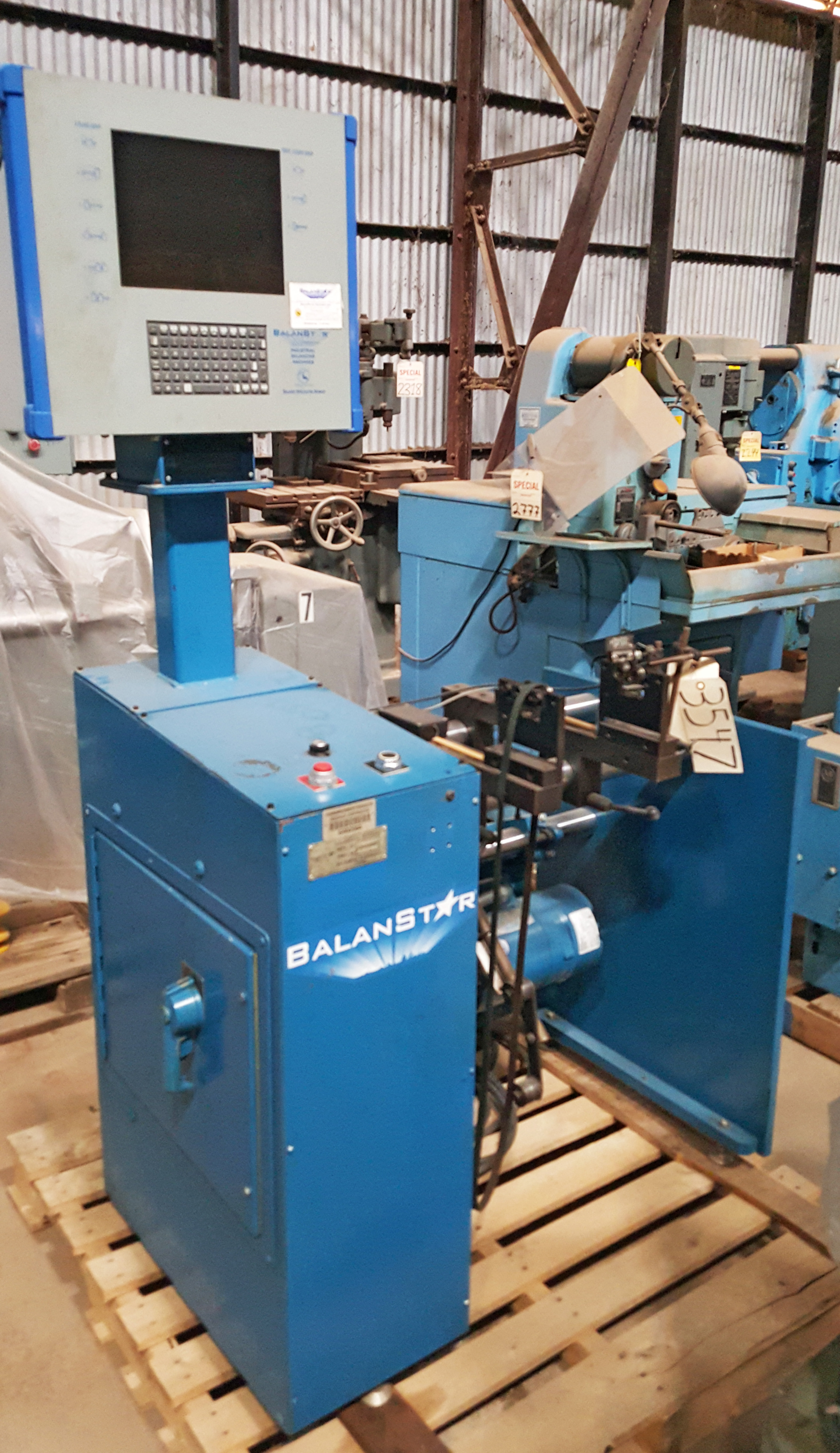 Used Balanstar Model HB 50 Balancing Machine; Fully Computerized
