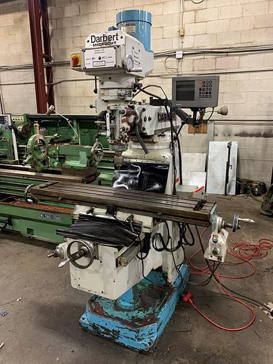 Used 10" X 50" DARBERT, MICROCUT VERTICAL MILLING MACHINE