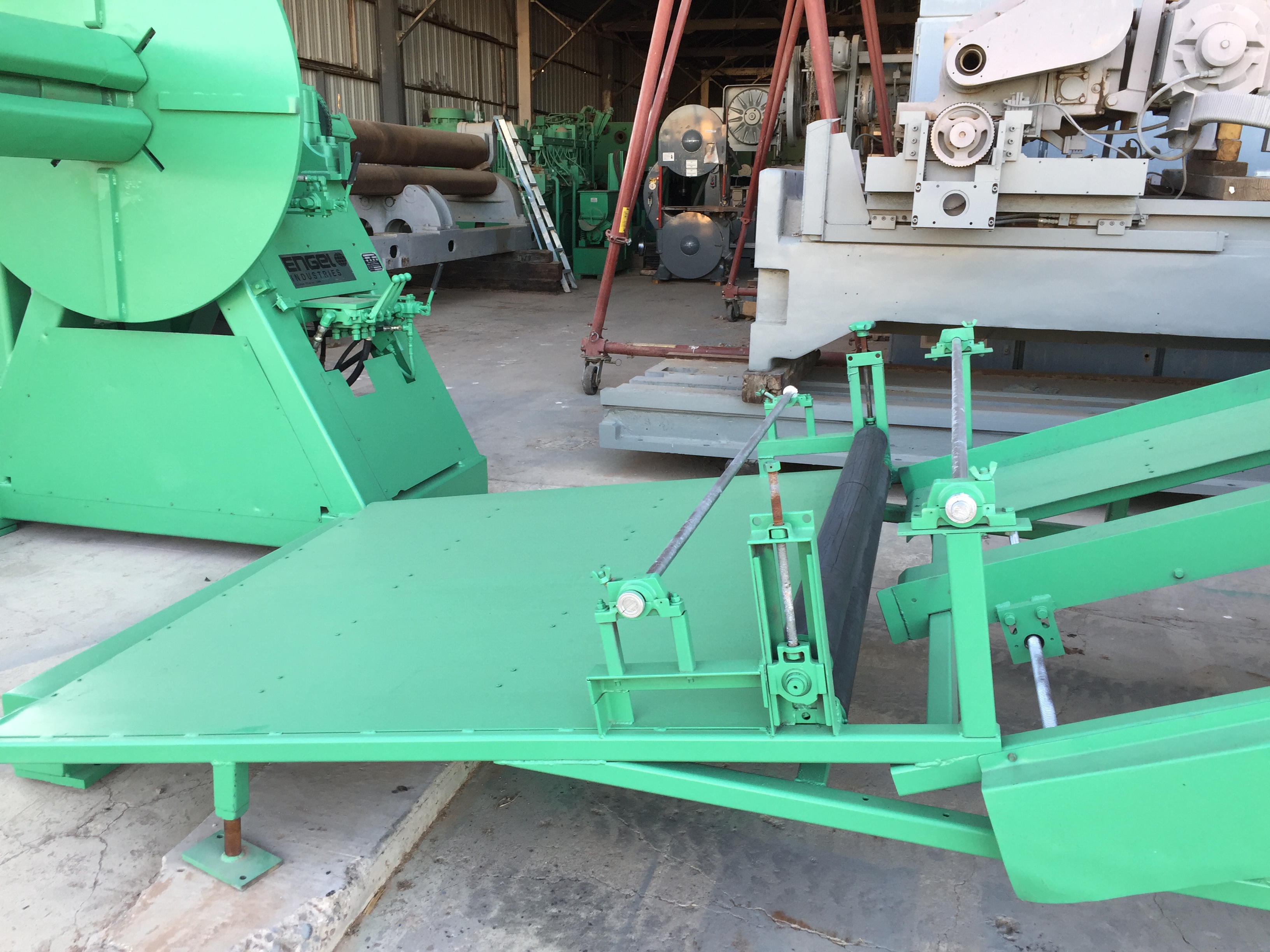 Used 60” x 16 Ga. Engel Blank-it Cut-To-Length Line