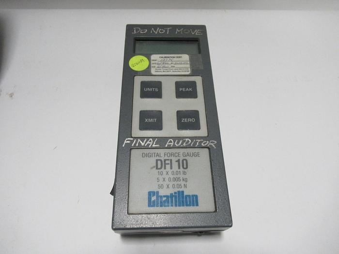 Used Chatillon DFI-10 Digital Force Gauge