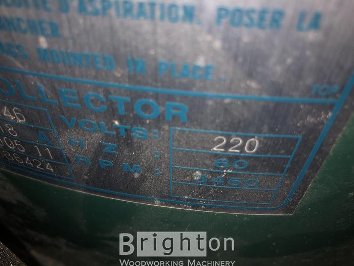 Used 2005 Craftex CT046 3HP Cyclone Used Dust Collector