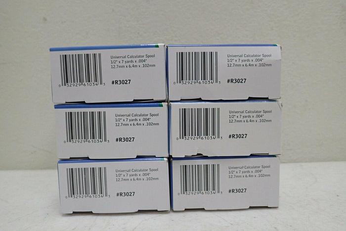 Used Lot of 6 Data Products R3027 Black/Red Compatible Ribbons, NOS 32929610343