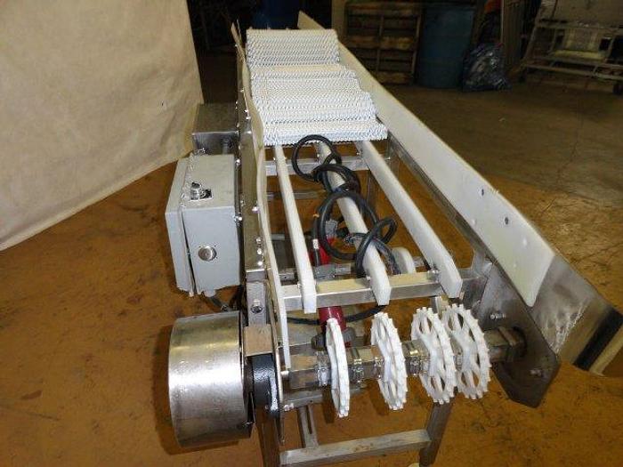 Used Stainless Steel belt Conveyor; 15"W x 10' 6"L