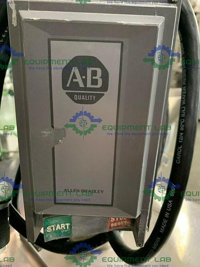 Used Custom Stainless Steel Lab Mill w/ Alpak Induction 1 HP Motor on SS Rolling Cart