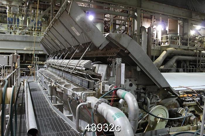 Used 290" Trim Complete Fourdrinier Paper Machine, with Metso Dilution Control Headbox #43932