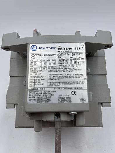 Used Allen-Bradley 194R-N60-1753 Ser A 