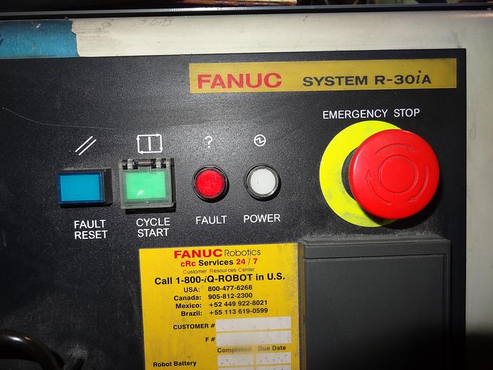 Used FANUC ARCMATE 120iC/10L 6 AXIS CNC MIG WELDING ROBOT WITH R30iA CONTROLLER