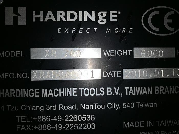 Used HARDINGE BRIDGEPORT XR760 VMC VERTICAL MACHINING CENTER WITH FANUC 18-iM CONTROL