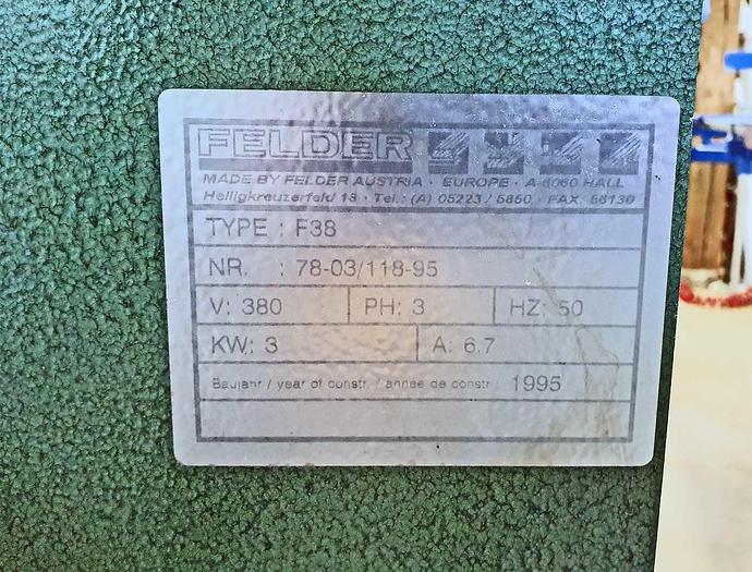 Used 1995 FELDER Singel moulder FELDER F38
