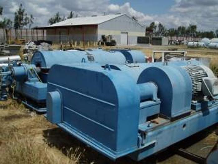 Used Centrifuge, Decanter, Humbolt-Wedag, Mdl B-3, 100 HP, C/st, #S732945