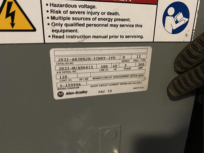 Used ALLEN BRADLEY ELECTROGAURD 2031-A0300JB-1CNET-1TD