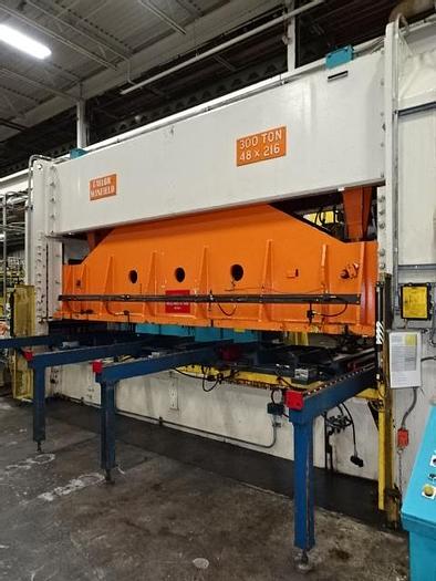 Used Taylor Winfield 300PNM-48-216 300-Ton Straight Side Press