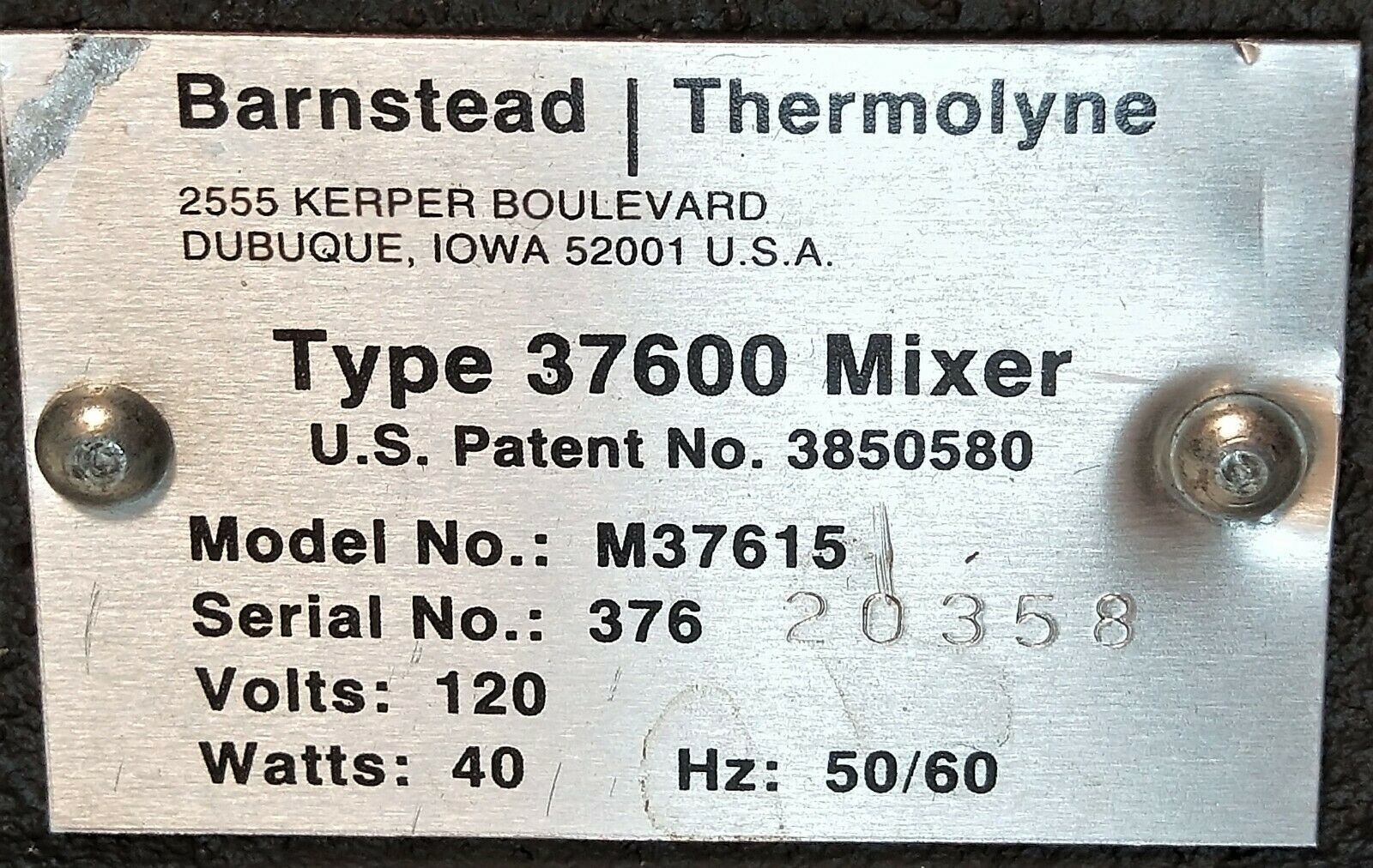 Used Thermolyne MaxiMix II 37600 Vortex Mixer