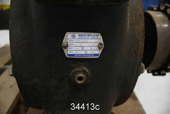 Used Perfection Gear TLD520300C Gear Drive, 300/1 Ratio #34413