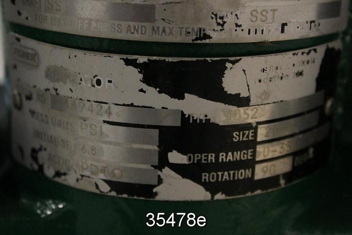 Used Fisher V150 2" V-Ball Control Valve #35478