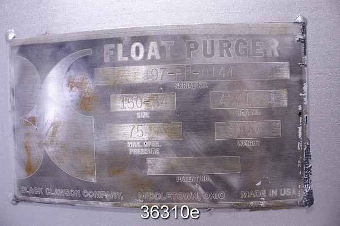 Refurbished Black Clawson 150-34 Float Purger #36310