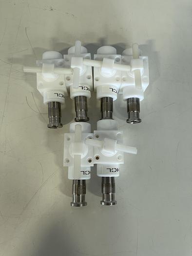 Used Swagelok/Hastelloy C275 1/2" Sanitary Fitting to Threaded w/  Ball Valve