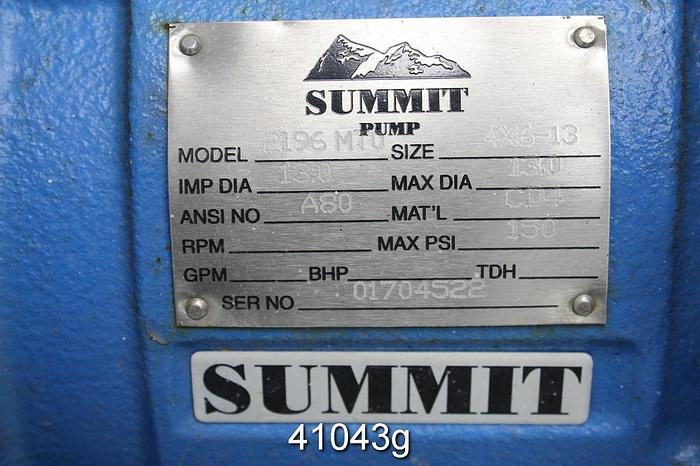 Unused Summit 2196 4x6x13 Pump #41043