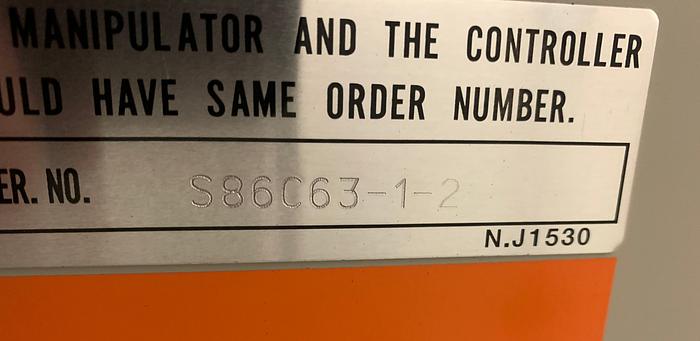 Used MOTOMAN UP50N (HP50) 50KG X 2046MM REACH 6 AXIS CNC ROBOT WITH NX100 CONTROL