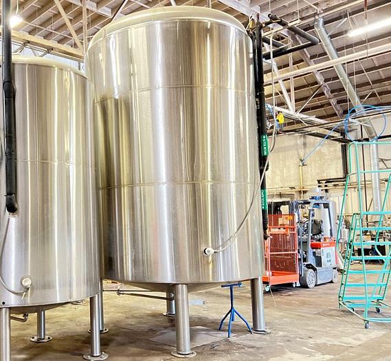 Used Tank, 3,875 Gallon, S/st, Jkt, 30 PSI, 125 BBL BriteTank, JVNW #C744693