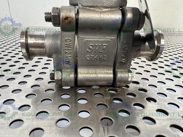 Used SVF -F. C. I.  SB79999ATTR Ball Valve w/ 3/4" Sanitary Fitting